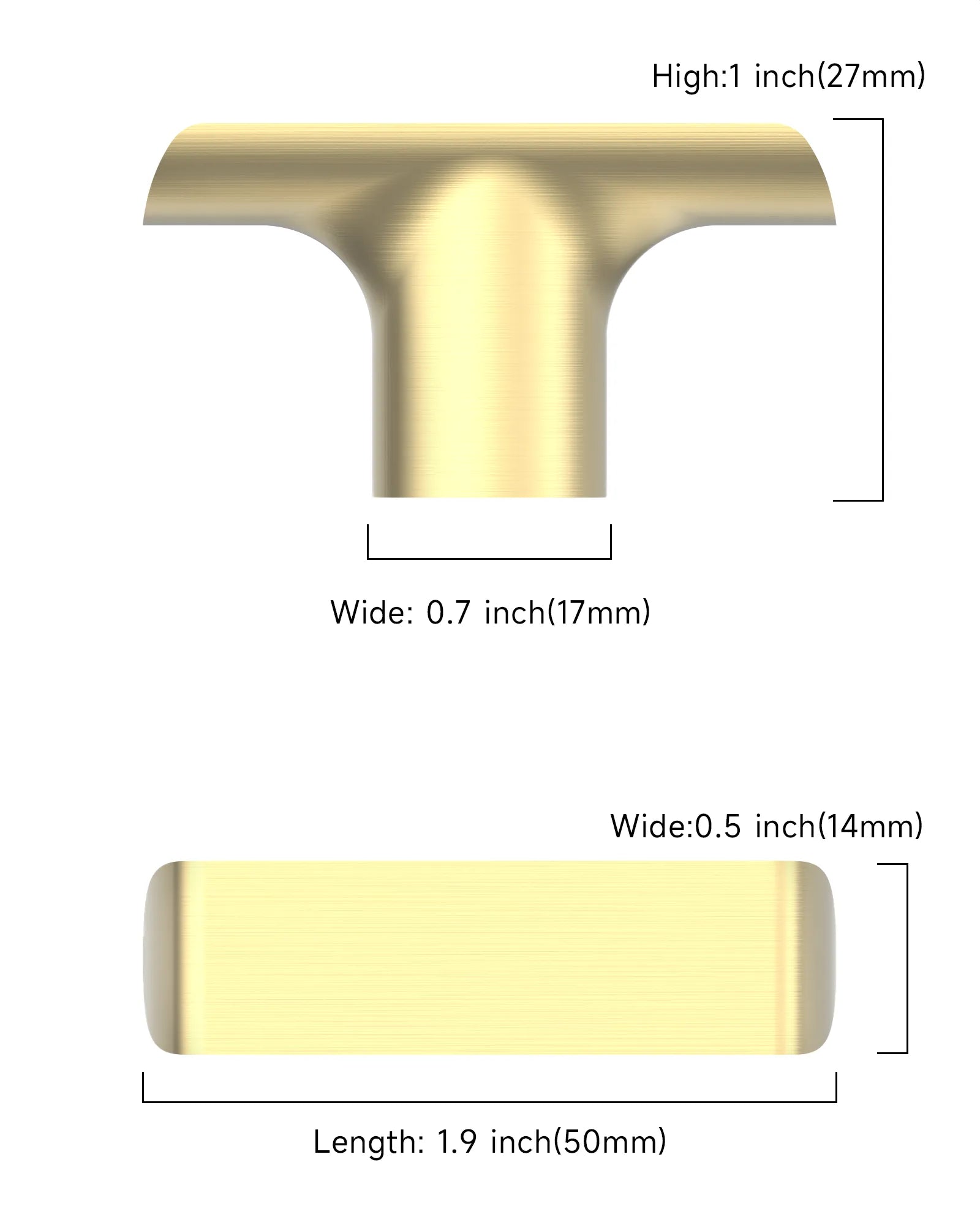 DESIGN3273 Solid Cabinet Knobs – Modern Hardware for Cabinets, Drawers & Closets