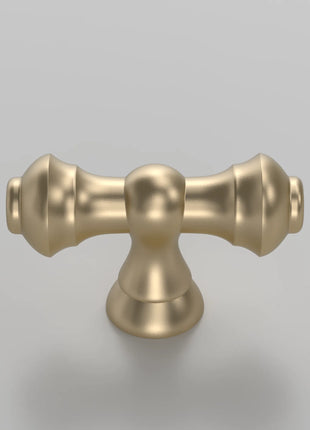 DESIGN3768 Brushed Brass Solid Knobs