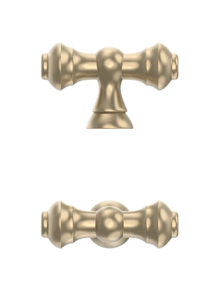 DESIGN3768 Brushed Brass Solid Knobs