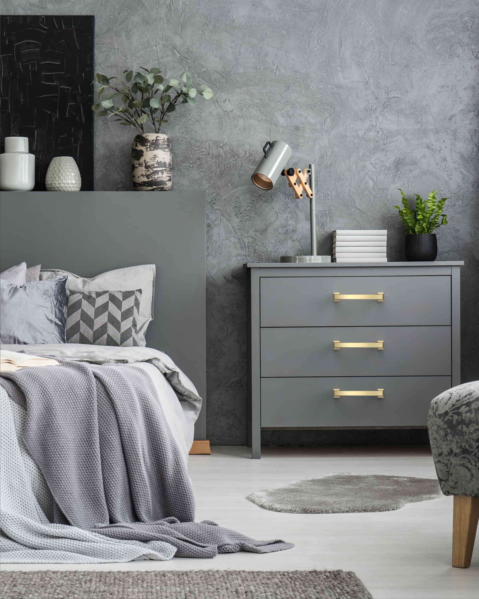 DESIGN3781 Solid Cabinet Handles – Sleek Pulls for Drawers, Cabinets & Closets