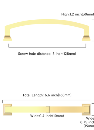 DESIGN3781 Brushed Brass Cabinet Pulls