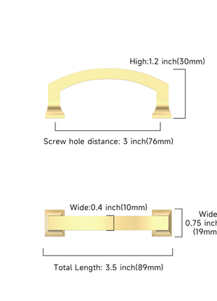 DESIGN3781 Brushed Brass Cabinet Pulls
