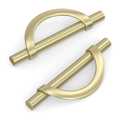 DESIGN3955 Champagne Bronze and Black Cabinet Pulls