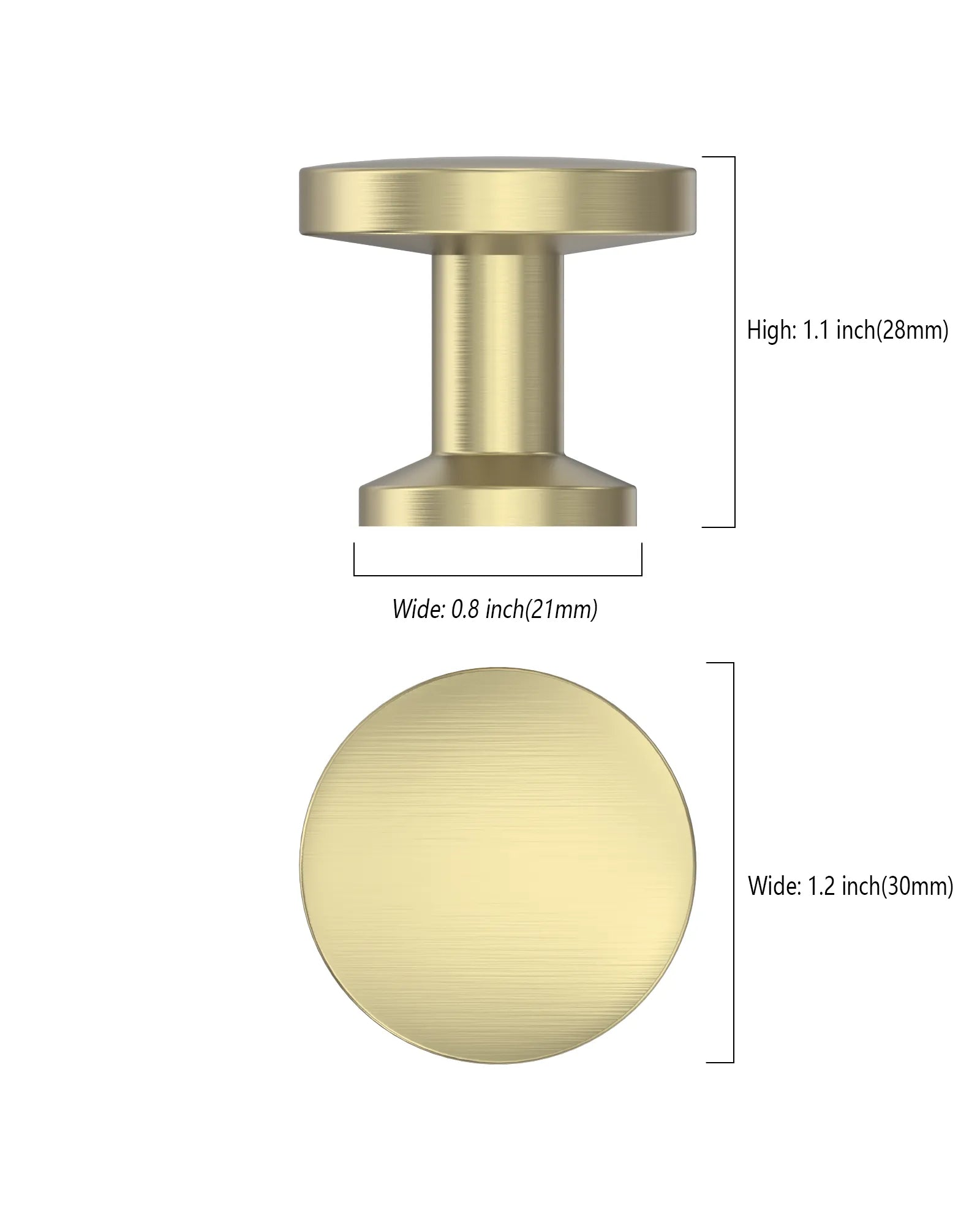 DESIGN3835 Solid Cabinet Knobs – Sleek Design, Easy to Install, Built to Last