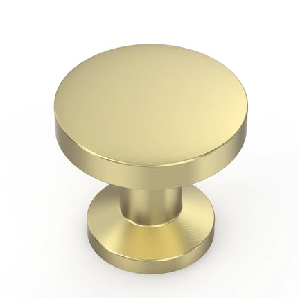 DESIGN2028 Brushed Brass Solid Knobs