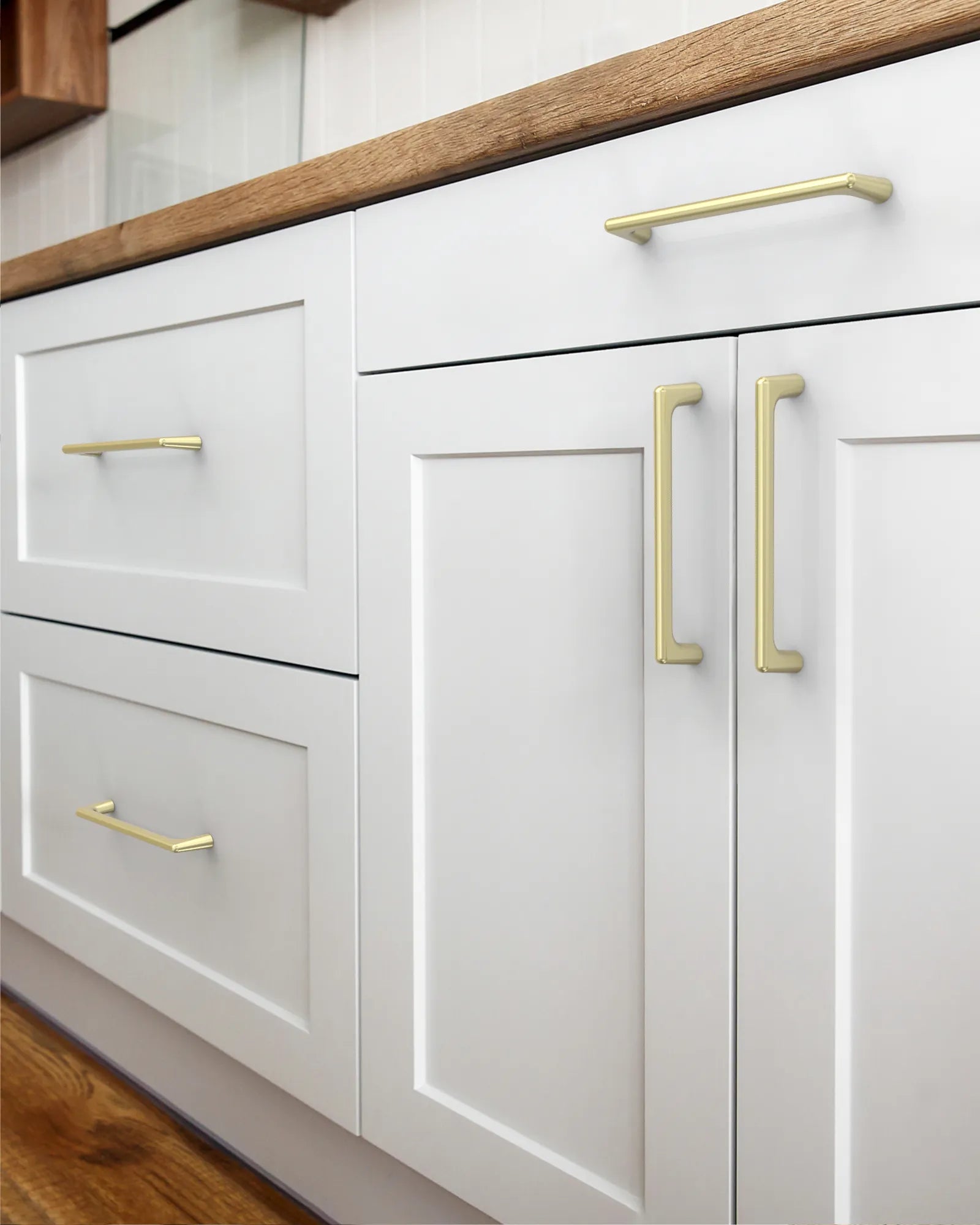 DESIGN3307 Solid Cabinet Handles – Modern Linear Pulls for Cabinets, Drawers & Closets