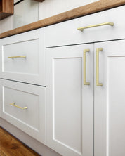 DESIGN3307 Solid Cabinet Handles – Modern Linear Pulls for Cabinets, Drawers & Closets