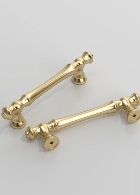DESIGN3768 Brushed Brass Solid Cabinet Pulls