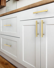 DESIGN3909 Solid Cabinet Pulls – Square Kitchen Handles for Cabinets & Drawers