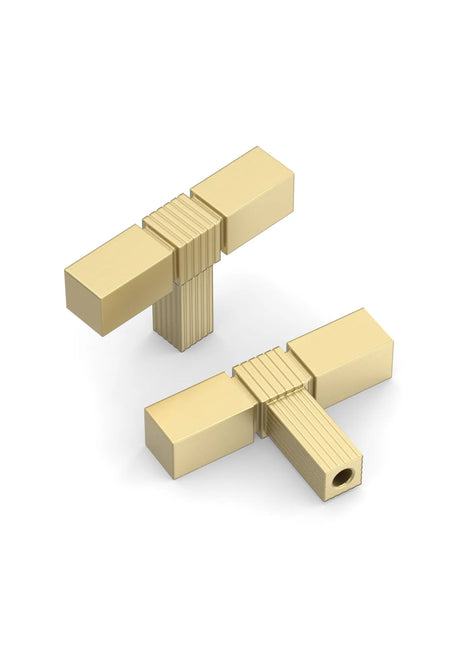 DESIGN3909 Brushed Gold Solid Knobs