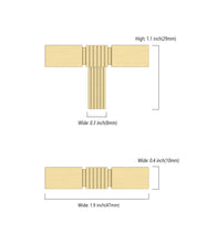 DESIGN3909 Solid Cabinet Knobs – Square Bar Hardware for Drawers, Cupboards & Closets