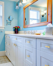 DESIGN3909 Solid Cabinet Knobs – Square Bar Hardware for Drawers, Cupboards & Closets