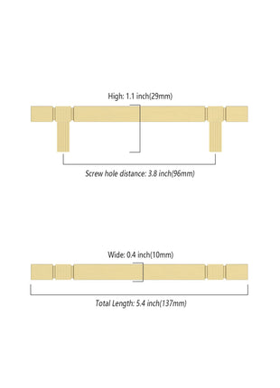 DESIGN3909 Brushed Gold Cabinet Pulls