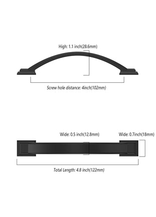 DESIGN3150 Matte Black Solid Handles