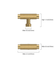 DESIGN4518 Solid Cabinet Knobs – Modern Brushed Gold Hardware for Cabinets, Drawers & Closets