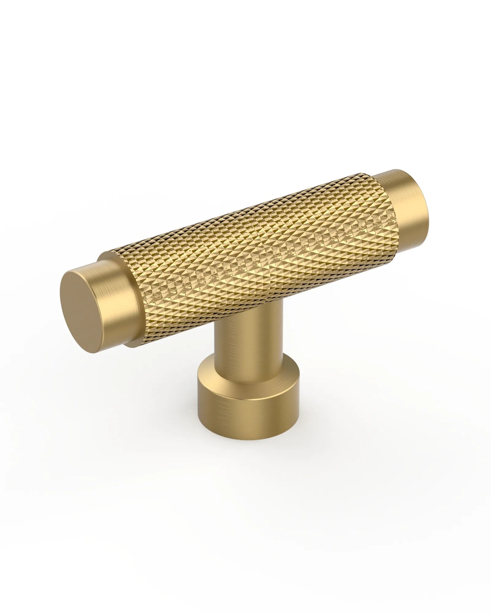 DESIGN4518 Solid Cabinet Knobs – Modern Brushed Gold Hardware for Cabinets, Drawers & Closets