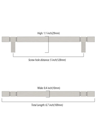 DESIGN3909 Brushed Satin Nickel Cabinet Pulls