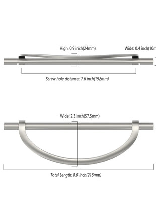 DESIGN3955 Brushed Satin Nickel Cabinet Pulls
