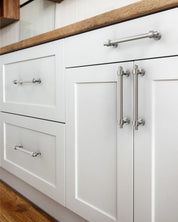 DESIGN2249 Solid Cabinet Handles – Modern Straight Bar Pulls for Cabinets, Drawers & Closets