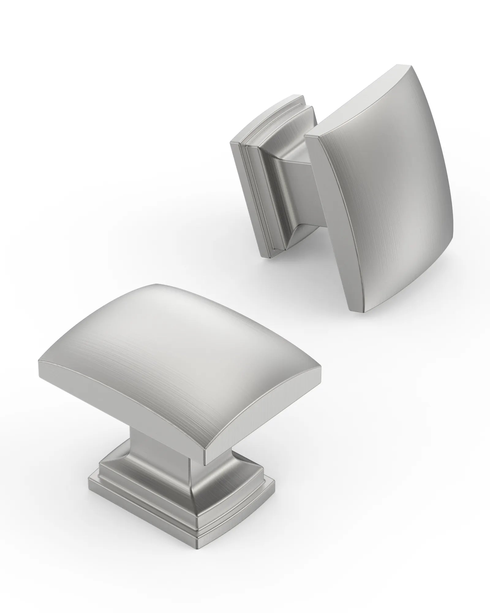 DESIGN2828 Solid Cabinet Knobs – Square Single Hole Knobs for Drawers & Cabinets