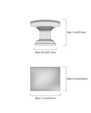 DESIGN2828 Solid Cabinet Knobs – Square Single Hole Knobs for Drawers & Cabinets