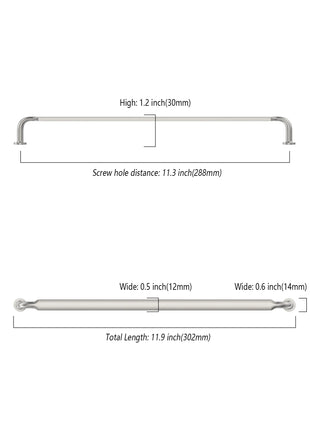 DESIGN2028 Brushed Satin Nickel Solid Handles