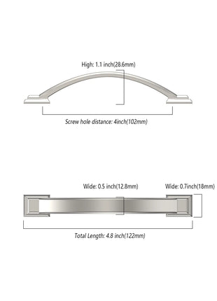 DESIGN3150 Brushed Satin Nickel Solid Handles