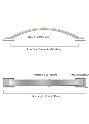DESIGN3150 Brushed Satin Nickel Solid Handles