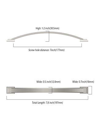 DESIGN3150 Brushed Satin Nickel Solid Handles