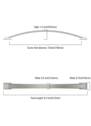 DESIGN3150 Brushed Satin Nickel Solid Handles
