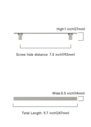 DESIGN3273 Brushed Satin Nickel Cabinet Pulls