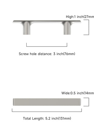 DESIGN3273 Brushed Satin Nickel Cabinet Pulls