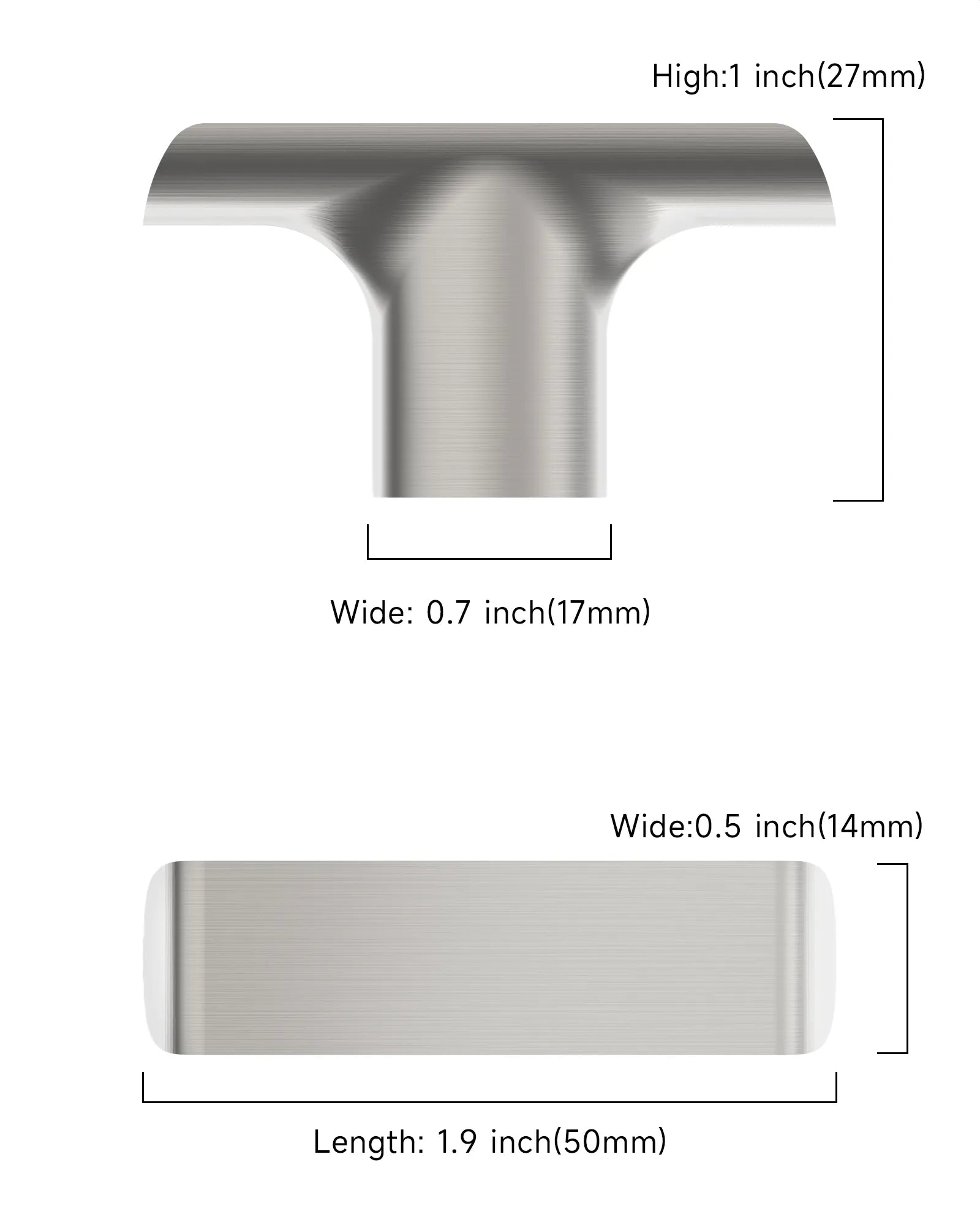 DESIGN3273 Solid Cabinet Knobs – Modern Hardware for Cabinets, Drawers & Closets