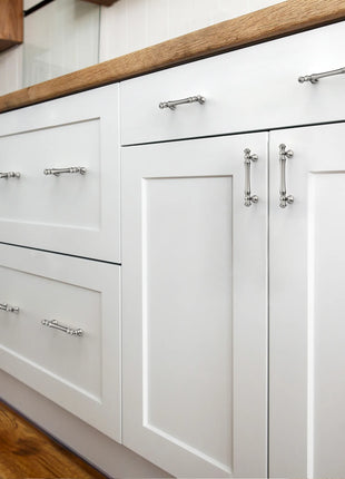 DESIGN3768 Brushed Satin Nickel Solid Cabinet Pulls