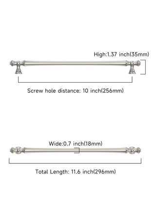 DESIGN3768 Brushed Satin Nickel Solid Cabinet Pulls