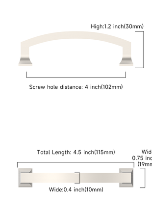 DESIGN3781 Brushed Satin Nickel Cabinet Pulls
