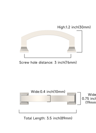 DESIGN3781 Brushed Satin Nickel Cabinet Pulls