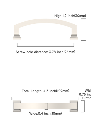 DESIGN3781 Brushed Satin Nickel Cabinet Pulls