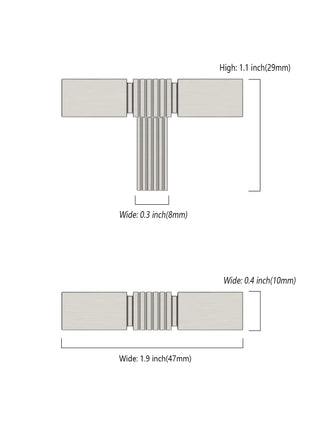 DESIGN3909 Brushed Satin Nickel Solid Knobs