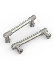 DESIGN4518 Solid Cabinet Pulls – Knurled Brushed Brass Handles for Drawers & Cabinets