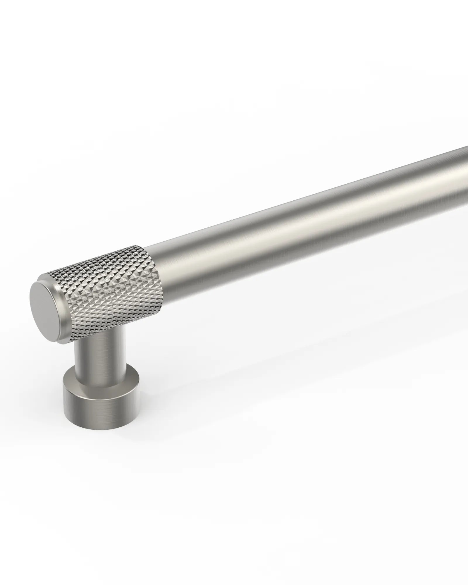 DESIGN4518 Solid Cabinet Pulls – Knurled Brushed Brass Handles for Drawers & Cabinets