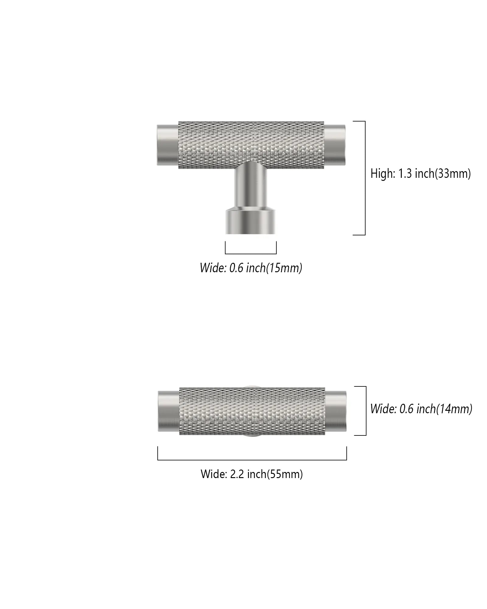 DESIGN4518 Solid Cabinet Knobs – Modern Brushed Gold Hardware for Cabinets, Drawers & Closets