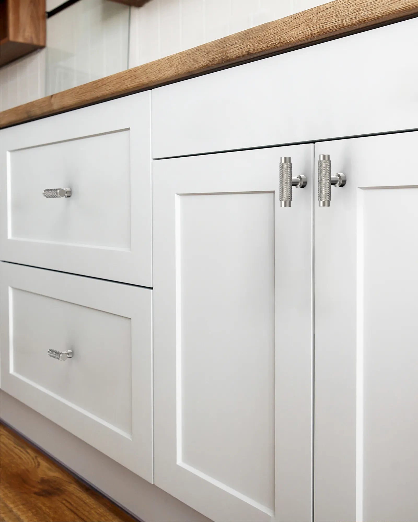 DESIGN4518 Solid Cabinet Knobs – Modern Brushed Gold Hardware for Cabinets, Drawers & Closets