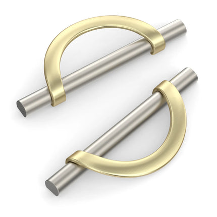 DESIGN3955 Champagne Bronze and Black Cabinet Pulls