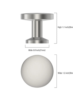 DESIGN2028 Brushed Satin Nickel Solid Knobs