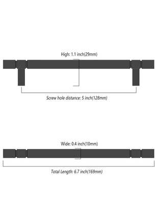 DESIGN3909 Matte Black Cabinet Pulls