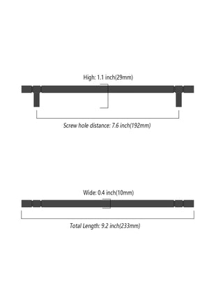 DESIGN3909 Matte Black Cabinet Pulls