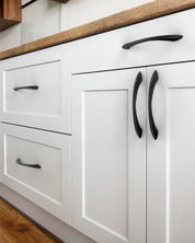 DESIGN2554 Solid Cabinet Pulls – Twisted Bar & Arched Bow Handles for Cabinets & Drawers