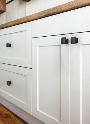 DESIGN2828 Matte Black Solid Knobs