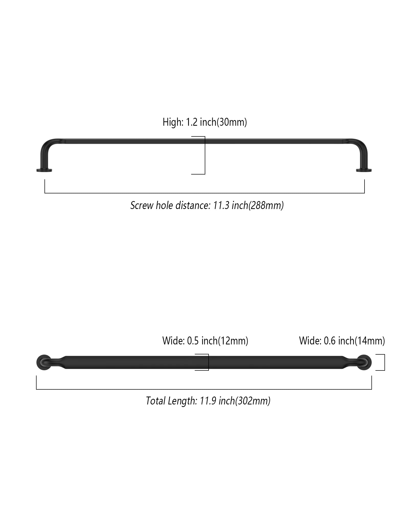 DESIGN2028 Solid Cabinet Handles | Durable & Easy Install for Kitchens, Bathrooms & Closets